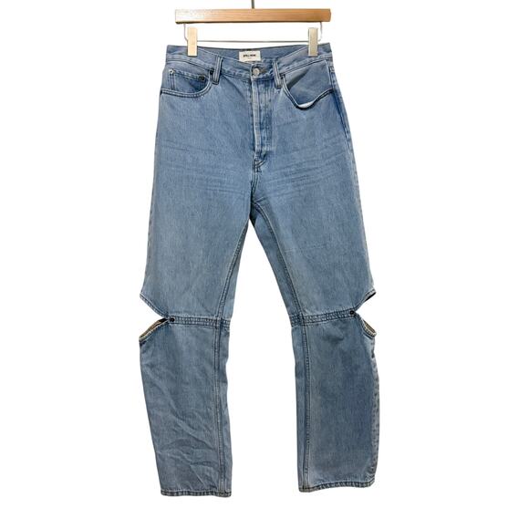 Still Here Cowgirl Straight Cut-Out Knee Jeans - Picture 2 of 6